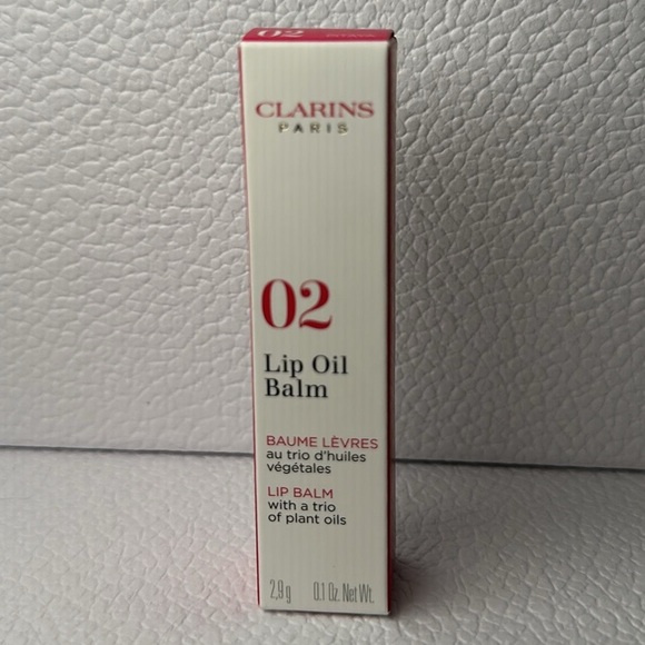 🆕 CLARINS PARIS Lip Oil Balm in Shade: 02 Pitaya NIB - Picture 4 of 9